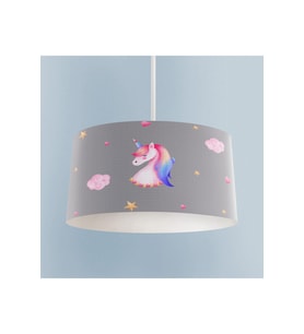 MEKTA HOME BEBEK VE ÇOCUK ODASI Unicorn ve Seksek Desenli Avize