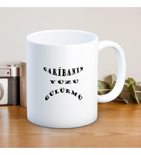 GARİBANIN YÜZÜ GÜLÜRMÜ BASKILI KUPA BARDAK
