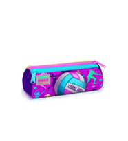 CORAL HIGH 22061 KIDS PEMBE MOR VOLEYBOL DESENLİ ÜÇ BÖLMELİ KALEM ÇANTASI