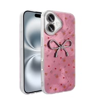 Lexroo iPhone 16 Plus Kılıf Kamera Korumalı Figürlü Ponti Silikon Kılıf - Açık Pembe