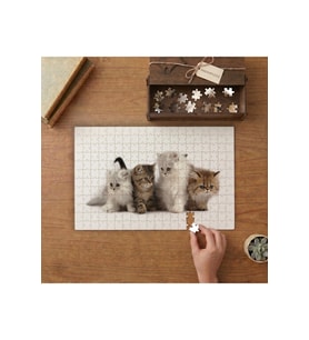 Sevimli Yavru Kediler Tasarımı 240 parça Ahşap Puzzle Ahşap Kutuda MP02610