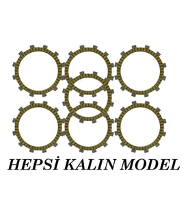 Cf Moto Nk 250 Uyumlu Debriyaj Balata Seti 7 Li Kevlar Isıya Dayanıklı Thailand Malı _Supermoto (Renksiz)