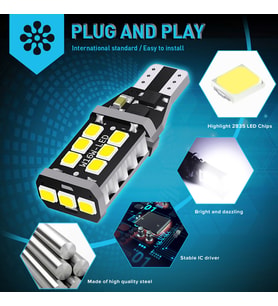 Space Beyaz Canbus Led Ampul - T15 15 SMD (2'li Set)
