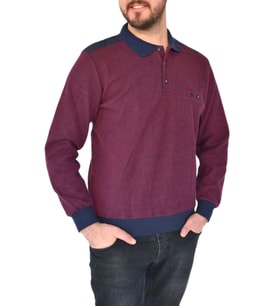 Erkek Büyük Beden Polo Yaka Sweat 6003-1 BT BGL-ST02306