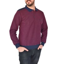 Erkek Büyük Beden Polo Yaka Sweat 6003-1 BT BGL-ST02306
