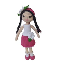 Badem Çiçeği Bebek Amigurumi Organik Oyuncak