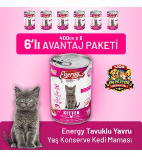 Tavuklu Yavru Yaş Kedi Maması 400 g - 6 Adet