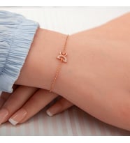 ?Gümüş Rose Kelebek Kadın Bileklik