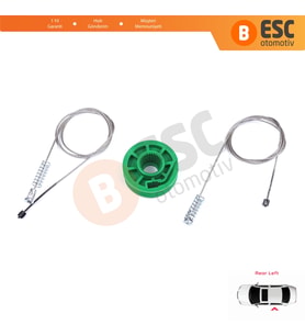 Audi A4 S4 RS4 B5 8D2 8D5 1994-2002 4/5 Kapı 8D0839461 İçin Elektrikli Arka Sol Cam Kriko Tamir Seti