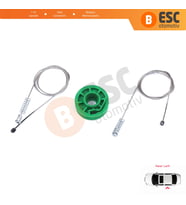 Audi A4 S4 RS4 B5 8D2 8D5 1994-2002 4/5 Kapı 8D0839461 İçin Elektrikli Arka Sol Cam Kriko Tamir Seti
