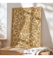 Boho Hardal Sarısı Çiçek Sanatı