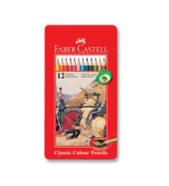 Faber Castell Redline Kuru Boya Metal Kutu 12'li