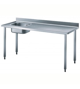 Electrolux Professional Şef Çalışma Tezgahı, Sırtlı, Evyeli (solda) - 1800 Mm BTD18L7N