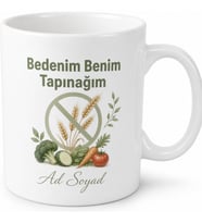 Glütensiz Beslenenlere Şişkinliğe Son Sağlıklı Beden Kupa Bardak Hediye