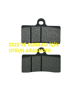 Cf Moto Nk 250 -Sr 250 & Rks R 250 Ön Fren Balata Euro 4 Abs li 2023 -24-25 Uygun Arasmoto (Siyah)