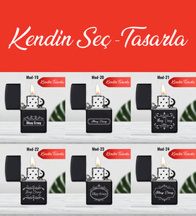 Babalar Günü Kendin Tasarla Kişiye İsme Özel Benzinli Çakmak (Siyah)