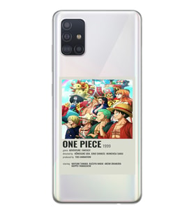 Samsung Galaxy A71 Uyumlu One Piece Desenli Şeffaf Telefon Kılıfı
