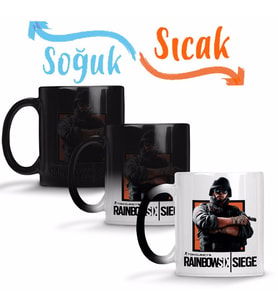 Rainbow Six Siege Thermite Sihirli Kupa Bardak Porselen