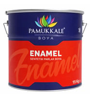 Pamukkale Enamel Sentetik Parlak Yağlı Boya 15 Kg 80 Gloss Siyah Ral 9005