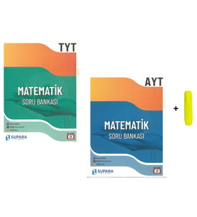 Supara Yayınları TYT AYT Matematik Soru Bankası Seti Yeni 2 Kitap