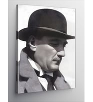 Kanvas Tablo Fötr Şapkalı Mustafa Kemal Atatürk