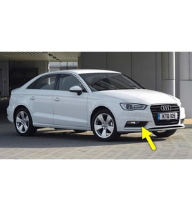 Audi A3 Sedan 2013-2016 Ön Tampon Sağ Sis Farı Kapağı Krom 8V5807682A