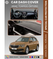 SKODA KAMIQ (2019-2024) Torpido Örtüsü Ön Göğüs Halı Torpido Koruma Birebir Uyum Kaymaz UV Koruma