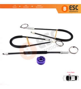 Seat Toledo MK3 2004-2009 Altea 5P1 XL 5P5 5P8 5P0837462 İçin Elektrikli Ön Sağ Kapı Cam Kriko Seti