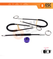 Seat Toledo MK3 2004-2009 Altea 5P1 XL 5P5 5P8 5P0837462 İçin Elektrikli Ön Sağ Kapı Cam Kriko Seti