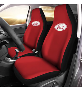Ford Connect Araca Özel Oto Koltuk Kılıfı PRO - Kırmızı ( Yeni Tasarım - Yeni Fit Kalıp ) (Siyah)