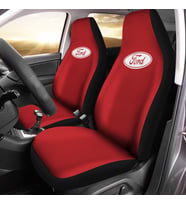 Ford Connect Araca Özel Oto Koltuk Kılıfı PRO - Kırmızı ( Yeni Tasarım - Yeni Fit Kalıp ) (Siyah)