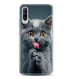 GM 20 Pro Kılıf HD Resim Baskılı Komik Kedi StKd -008