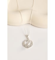 Elika Silver 925 Ayar Gümüş Kuğu Model Kolye