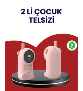 Uzun Menzilli Bebek Telsizi – VOX Modlu, Renkli LCD Ekranlı