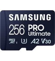 Samsung Pro Ultimate Microsd Kart + Sd Adaptörü, 256 Gb, Akıllı Telefonlar, Drone Ve Aksiyon Kameras (Çok Renkli)