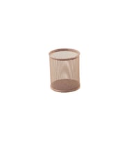 Mas Kalemlik Metal Perforeli Silindir Rose Gold Metal Kalemlik