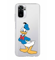 Xiaomi Redmi Note 10s Uyumlu Kapak Donald Duck Tasarımlı Şeffaf Silikon Kılıf