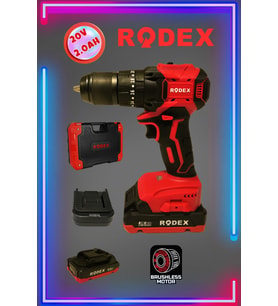 21 V 2.0 Ah Çift Akülü Darbeli Matkap Kömürsüz Motor