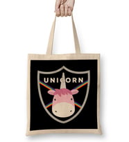 Unicorn Rainbow Shield Bez Çanta Uzun Saplı