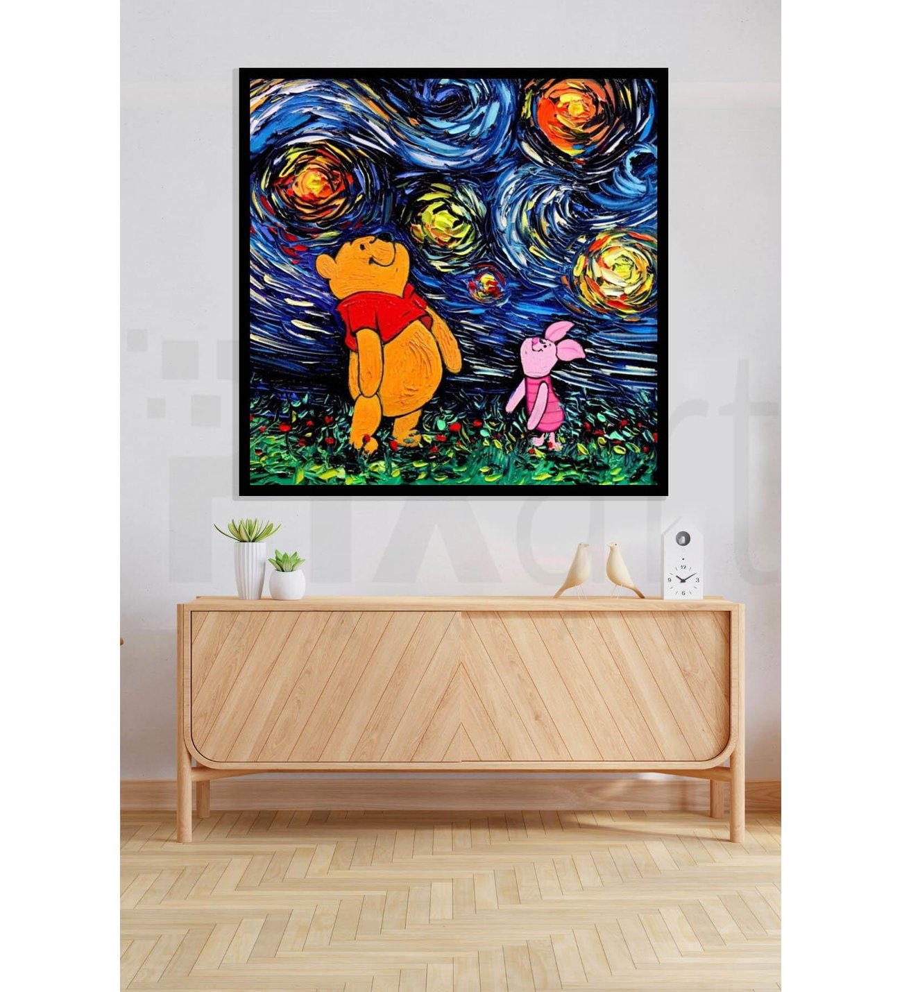 Winnie The Pooh 50x50 PixArt Sanat Elmas Mozaik Tablo Diamond Türkiye
