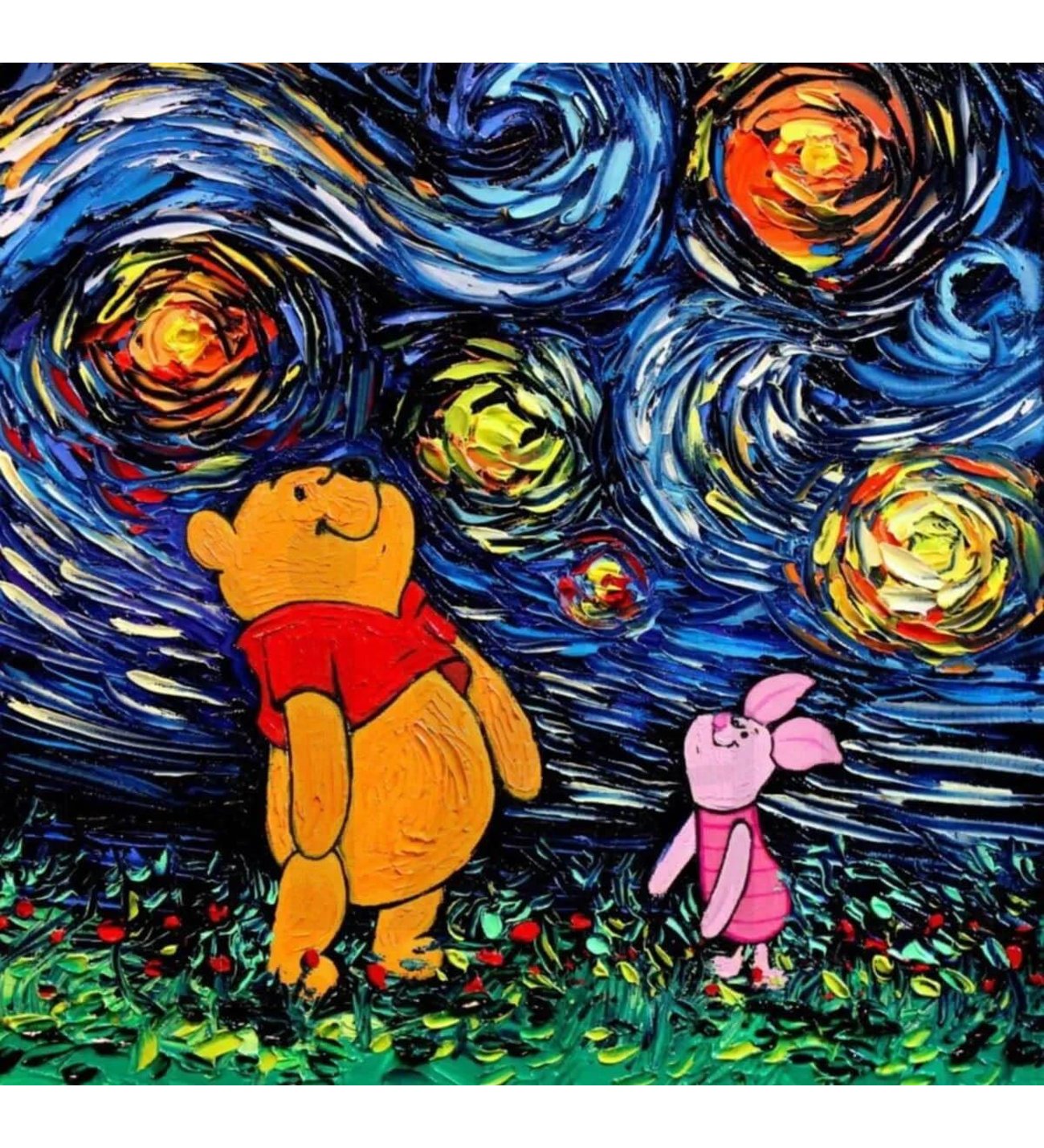 Winnie The Pooh 50x50 PixArt Sanat Elmas Mozaik Tablo Diamond Türkiye
