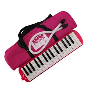 Pembe Çantalı Melodika - Melodika 32k Bez Çanta - Pembe Melodika