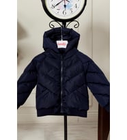 Erkek Bebek Kapüşonlu Kışlık Mont 51332 (Lacivert)