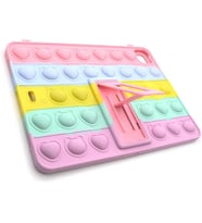 Apple iPad Air 4 10.9 Kılıf Cute Dolls Standlı Eğlenceli 3D Karekterli Çocuk Kıl (Mavi)