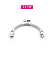Gizli Metal Oval Çanta Bursu - 3 Adet - 19 cm - Metal Çanta Aparatı Çanta Aksesuarı