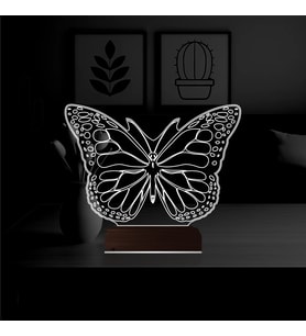 Luvivia Kelebek 3D Lamba - Masa Gece Lambası