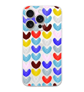 PrintiFy iPhone 15 Pro Max ile Uyumlu Water Color 1  Kamera Korumalı Şeffaf  Kılıf