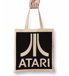 Atari Logo Oyun Game Over Bez Çanta Uzun Saplı