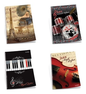 Çınar Jazz 30 Yaprak A4 Spiralli Müzik Defteri