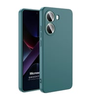 Microsonic Xiaomi Poco X7 Pro Kılıf Groovy Soft Koyu Yeşil (Koyu Yeşil)